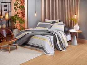 Jogo de Cama Solteiro Santista 100 Algodão - 150 Fios Prata Buarque Cinza 3 Peças Jogo de Cama Solteiro Santista 100 Algodão - 150 Fios Prata Buarque Cinza 3 Peças