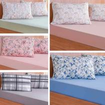 Jogo de Cama Solteiro Simples Sortido Bene Casa Jogo de Cama Solteiro Simples Sortido Bene Casa