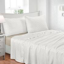 Jogo De Cama Solteiro Toque De Seda - Jolitex Listrado