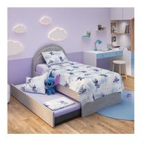 Jogo De Cama Stitch 3 Peças 100% Algodão Completo Lepper