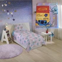 Jogo De Cama Stitch Infantil Lepper 2 Peças Sobrelençol e Fronha