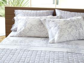 Jogo de cama super king casal 7 peças com edredom sun grey