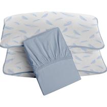 Jogo de Cama Tecebem Casal Malha 3 peças Elis Premium Azul Jogo de Cama Tecebem Casal Malha 3 peças Elis Premium Azul