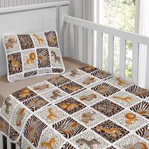 Jogo de Cama Tecebem Malha Berço Estampado Alivio 3 Peças Duna Jogo de Cama Tecebem Malha Berço Estampado Alivio 3 Peças Duna