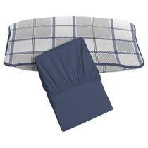 Jogo de Cama Tecebem Solteiro King Malha 100% Algodão Adam 2 peças Premium Mediterrâneo