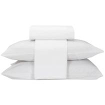 Jogo de Cama Teka Diamante Branco 150 Fios - 100%Algodão - Casal Jogo de Cama Teka Diamante Branco 150 Fios - 100%Algodão - Casal