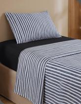 Jogo de Cama Teka Diamante Solteiro Luar 3 Peças 150 Fios 100% Algodão Estampa Elegante