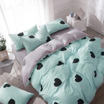 Jogo de cama tiffany casal super king 6pç edredom 300x300cm