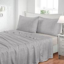Jogo De Cama Toque Seda Solteiro 2Pçs 300Fios Jolitex Mescla