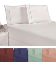 jogo de camas box king 3 pçs moderno 203 x 193cm conforto com 200fios kit lençol