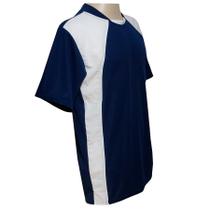 Jogo de Camisa 20 de Linha e 1 Goleiro Azul Marinho/Branco