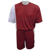 Jogo de Camisa Uniforme Rhama - Grená e Branco - 6 Conjuntos + Goleiros