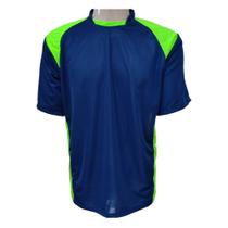 Jogo de Camisas Esportivas Com 16 Unidades Azul Marinho/Verde Limão - TRB