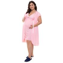 Jogo de Camisola Plus Size em Liganete Jogo de Camisola Plus Size em Liganete