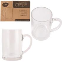 Jogo De Caneca De Vidro Para Chopp Com 2 Peças 350ml - CLINK