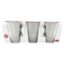 Jogo de Caneca La Vile de Vidro com 3 unidades 220ml