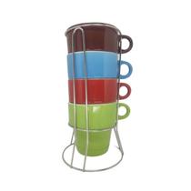 Jogo de Caneca Yangzi Ceramica Mod a 210Ml 4 Peças - 24875