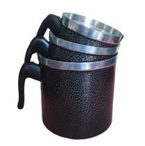 Jogo de Canecão 12/16 cm preto Craquelada