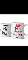 Jogo de Canecas casados Mr. and Mrs. Right Jogo de Canecas casados Mr. and Mrs. Right