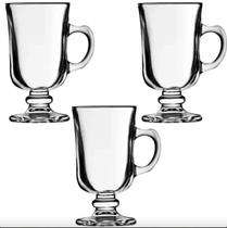 Jogo de Canecas de Cappuccino em vidro Full Fit 125 ml 3 unidades Jogo de Canecas de Cappuccino em vidro Full Fit 125 ml 3 unidades