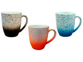 Jogo de Canecas de Chá e Café de Cerâmica Colorida 330ml Hauskraft Ares 3 Peças Jogo de Canecas de Chá e Café de Cerâmica Colorida 330ml Hauskraft Ares 3 Peças