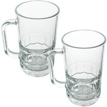 Jogo de Canecas de Chopp de Vidro 320ml 2 Peças - Seu Lar Jogo de Canecas de Chopp de Vidro 320ml 2 Peças - Seu Lar
