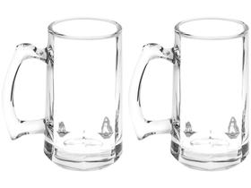 Jogo de Canecas de Chopp de Vidro Transparente - 370ml Hauskraft CANC-370 2 Peças