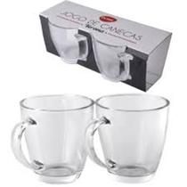 Jogo De Canecas De Vidro 2 Unidades Transparente 350ml - Clink