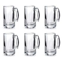 Jogo de Canecas de Vidro de Chopp com 380ml Subzero