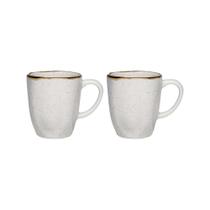 Jogo De Canecas Em Porcelana Ryo Maresia 260ml 2 Unidades- Oxford