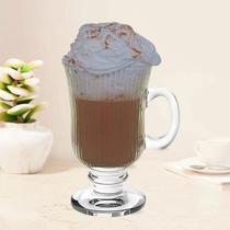 Jogo De Canecas Vidro Graffiato Café Cappuccino 6 pcs 245ml Jogo De Canecas Vidro Graffiato Café Cappuccino 6 pcs 245ml