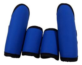 Jogo de Caneleira Lisa Azul E.V.A Fecho Regulável Cavalo