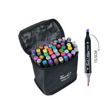 Jogo de canetinhas com pontas duplas 60 unidades Jogo de canetinhas com pontas duplas 60 unidades