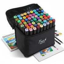 Jogo de Canetinhas Marcador Artístico 60 Unidades Coloridas Premium Jogo de Canetinhas Marcador Artístico 60 Unidades Coloridas Premium