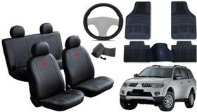 Jogo de Capa Completo Pajero 2008 a 2016 + Tapete Lavável e Volante Luxuoso