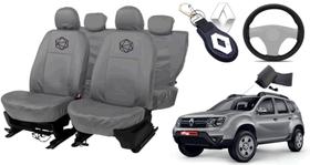 Jogo de capa couro Duster 10-17 + chave brinde