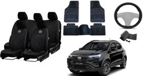 Jogo de Capa de Couro e Tapete Premium para Carro Jogo de Capa de Couro e Tapete Premium para Carro
