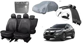 Jogo de Capa de Couro HR-V 17-24 + Acessórios de Parabrisa