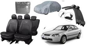 Jogo de Capa de Couro + Limpador de Parabrisa + Capa de Cobrir para Civic 1995-99 Jogo de Capa de Couro + Limpador de Parabrisa + Capa de Cobrir para Civic 1995-99