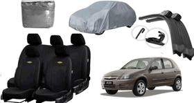 Jogo de Capa de Couro para Celta 2008-2015 com Limpador de Parabrisa