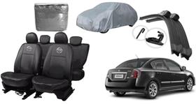 Jogo de Capa de Couro Sentra 01-15 + Capa de Cobrir de Alta Resistência Jogo de Capa de Couro Sentra 01-15 + Capa de Cobrir de Alta Resistência