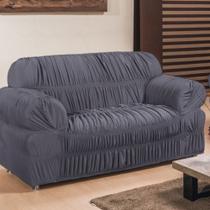 jogo de capa de sofa 2 e 3 lugares c/ elasticos malha gel Marrom