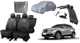 Jogo de Capa e Acessórios Kicks 16-23 + Capa de Cobrir + Limpador de Parabrisa Jogo de Capa e Acessórios Kicks 16-23 + Capa de Cobrir + Limpador de Parabrisa