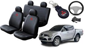 Jogo de Capa L200 2008 a 2015 + Chaveiro + Capa de Volante: Modernidade e Conforto Jogo de Capa L200 2008 a 2015 + Chaveiro + Capa de Volante: Modernidade e Conforto