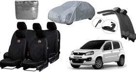 Jogo de Capa para Uno 2014-2021 + Capa de Cobrir e Limpador de Parabrisa Funcional Jogo de Capa para Uno 2014-2021 + Capa de Cobrir e Limpador de Parabrisa Funcional