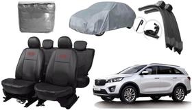 Jogo de Capa Sorento 2015 a 2019 + Capa de Cobertura + Limpador de Parabrisa: Cuide do Seu Carro