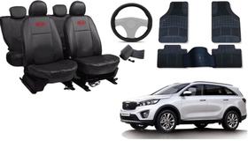 Jogo de Capa Sorento 2015 a 2019 + Tapete + Capa de Volante: Conforto e Resistência Superior Jogo de Capa Sorento 2015 a 2019 + Tapete + Capa de Volante: Conforto e Resistência Superior