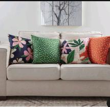 Jogo de capas de Almofada Veludo terracota Nature Jolitex Jogo de capas de Almofada Veludo terracota Nature Jolitex