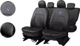 Jogo de Capas de Couro de Luxo para Amarok 2023 - Couro Impermeável + Chaveiro + Capa de Volante