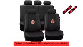 Jogo de Capas de Couro para Bancos de Carro Protetoras e Impermeáveis fiat Idea linea marea